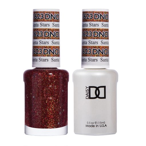 DND Gel & Lacquer #623 Santa Stars – 0.5 fl oz UV/LED Soak Off