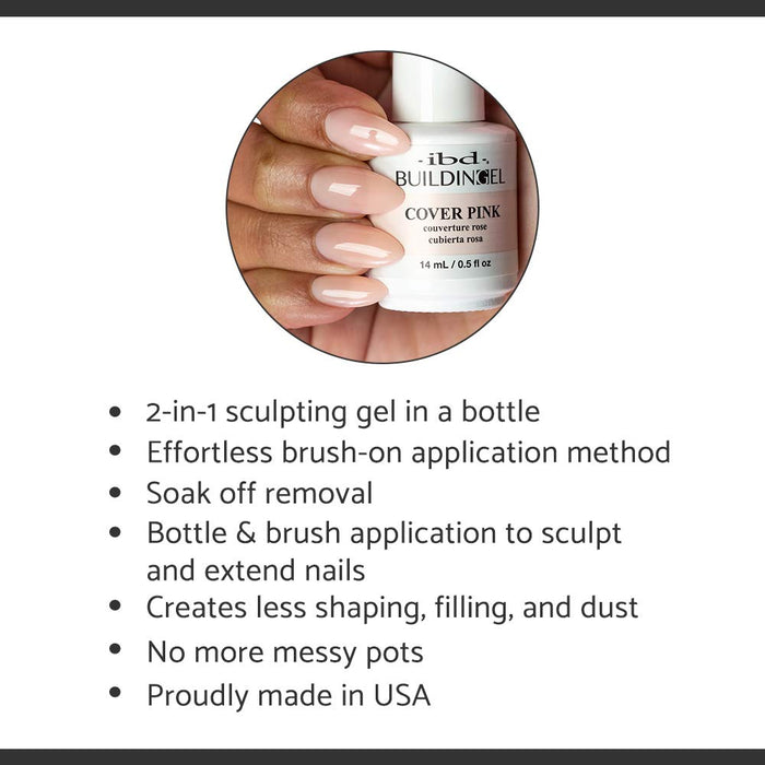 ibd - Building Gel - Cover Pink 0.5 oz