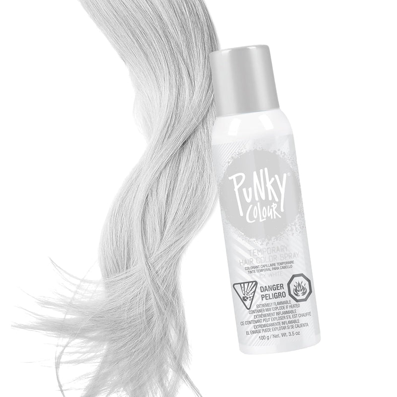 Punky Colour - Temporary Hair Color Spray - Icy White 3.5 oz