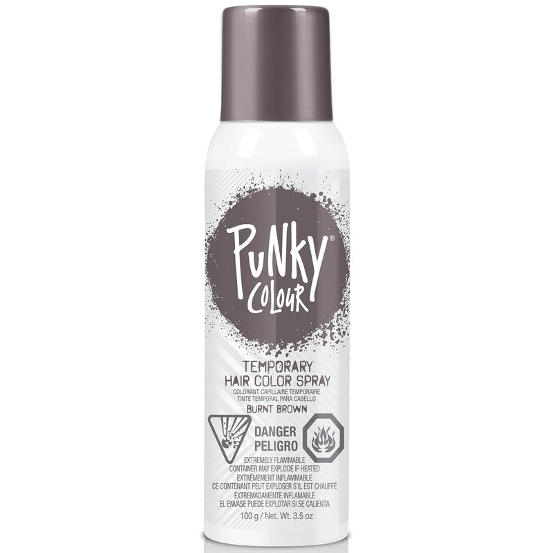 Punky Colour - Temporary Hair Color Spray - Burnt Brown 3.5 oz