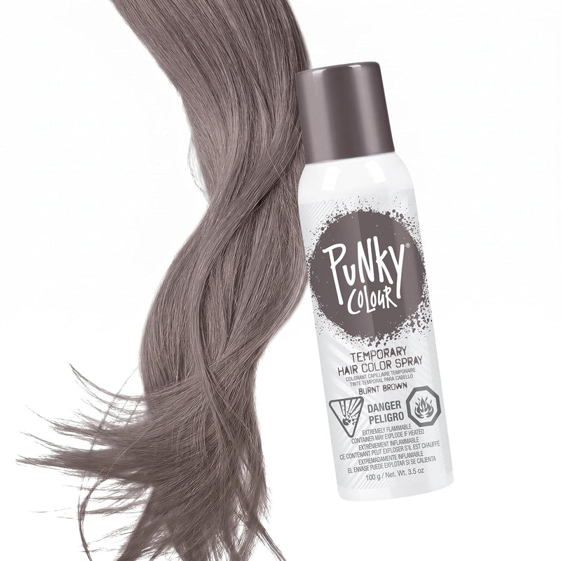 Punky Colour - Temporary Hair Color Spray - Burnt Brown 3.5 oz