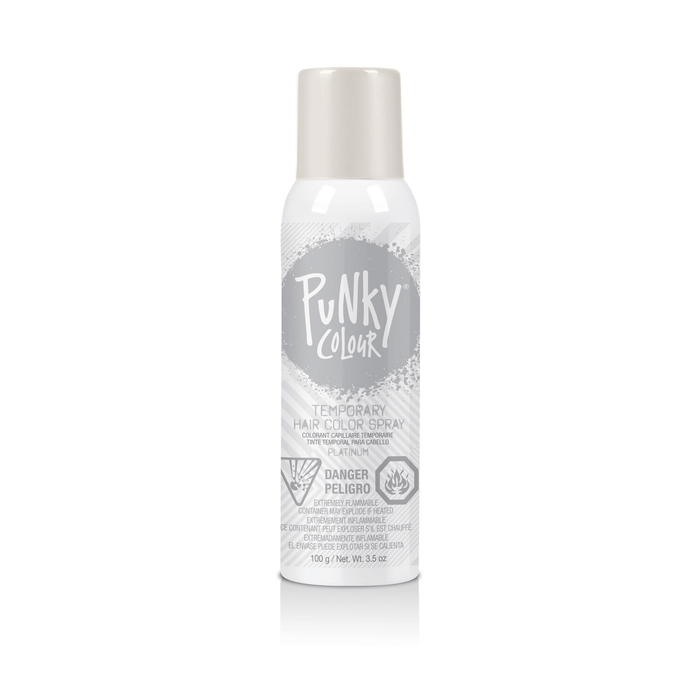 Punky Colour - Temporary Hair Color Spray - Platinum 3.5oz Non-Sticky