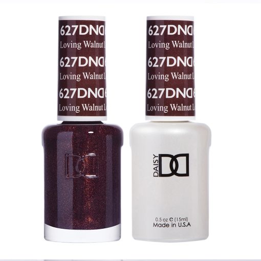 DND Gel & Lacquer #627 Loving Walnut – 0.5 fl oz UV/LED Soak Off