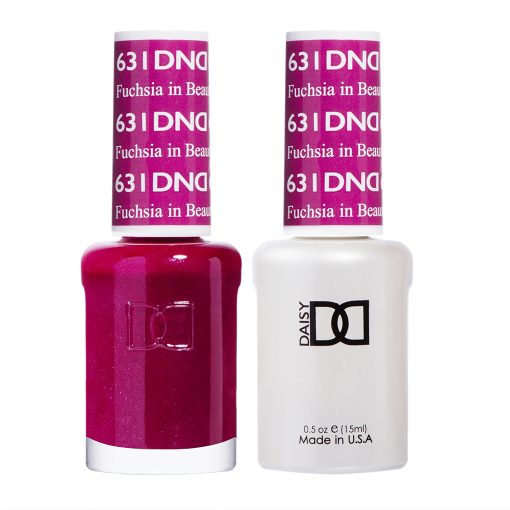 Gel y laca DND n.° 631 Fucsia en Beauty – 15 ml (0,5 fl oz) UV/LED Soak Off