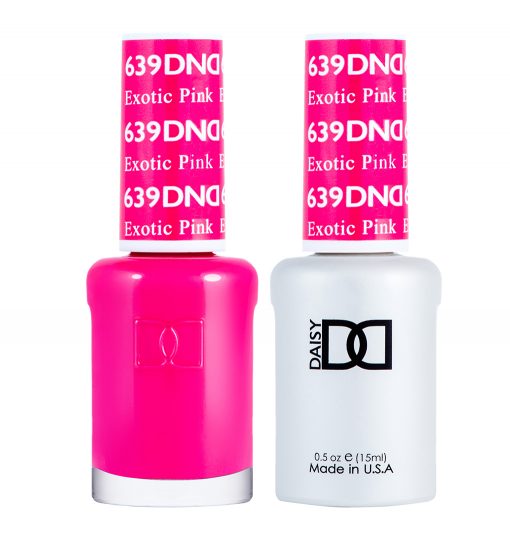 Gel y laca DND n.° 639 Rosa exótico – 14 ml (0,5 fl oz) UV/LED Soak Off