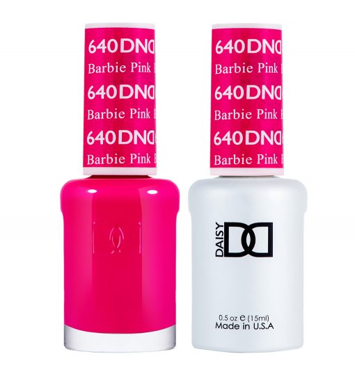 Gel y laca DND n.° 640 rosa Barbie – 14 ml (0,5 fl oz) UV/LED para remojar