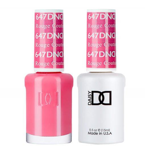 Gel y laca DND n.° 647 Rouge Couture – 14 ml (0,5 fl oz) UV/LED Soak Off