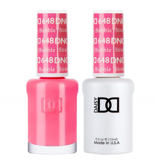 Esmalte en gel y laca DND n.° 648 Strawberry Bubble – 14 ml (0,5 fl oz) UV/LED Soak Off
