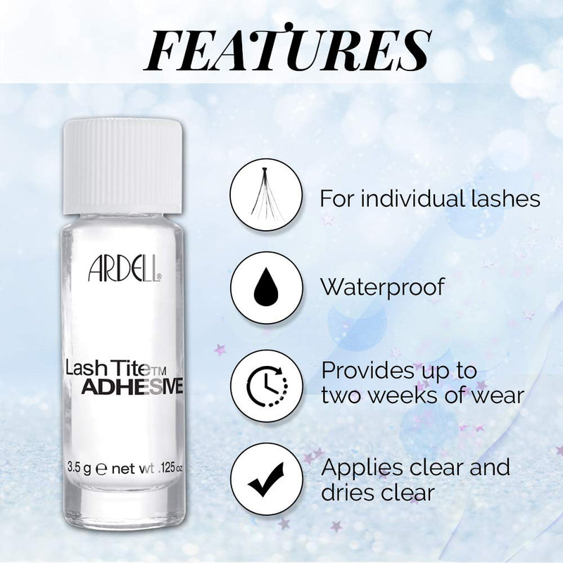 Ardell - Adhesivo para pestañas individuales LashTite - Transparente (Paquete de 2) #65058 
