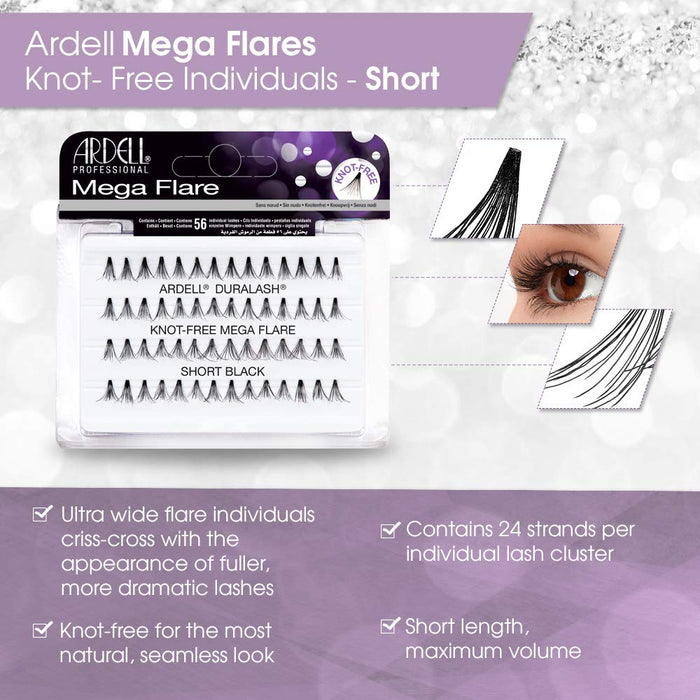 Ardell - Mega Individual Knot-Free - Short #65279 (4 Pack)