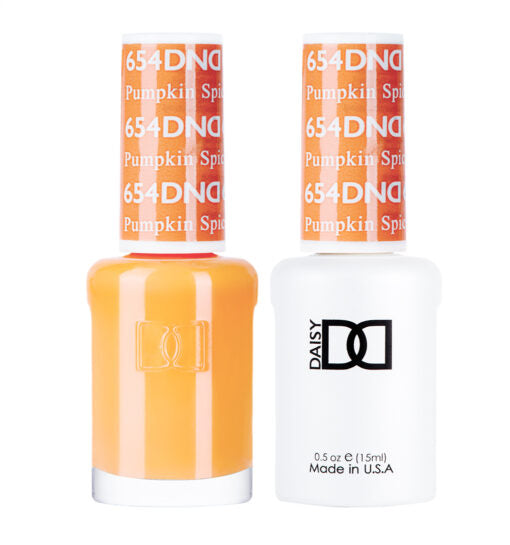 DND Gel & Lacquer #654 Pumpkin Spice – 0.5 fl oz UV/LED Soak Off