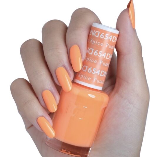DND Gel & Lacquer #654 Pumpkin Spice – 0.5 fl oz UV/LED Soak Off