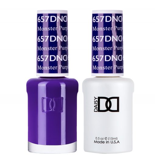DND Gel & Lacquer #657 Monster Purple – 0.5 fl oz UV/LED Soak Off