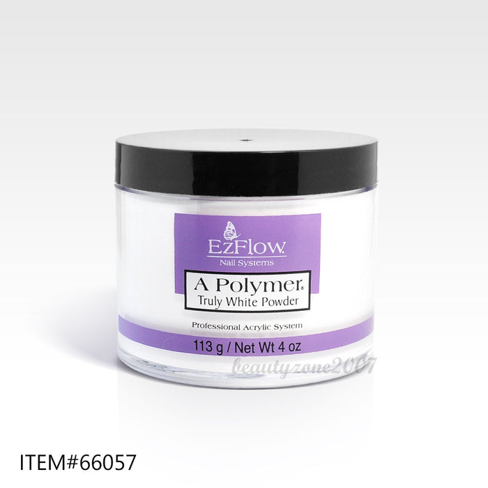 Ezflow Acrylic Powder - Truly White 4oz