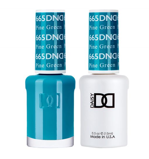 Gel y laca DND n.° 665 Verde Pino – 14 ml (0,5 fl oz) UV/LED Soak Off