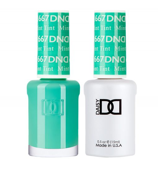 DND Gel & Lacquer #667 Mint Tint – 0.5 fl oz UV/LED Soak Off
