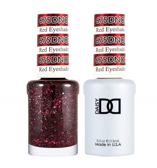 Sombra de ojos roja en gel y laca DND n.° 675 – 14 ml (0,5 fl oz) UV/LED Soak Off