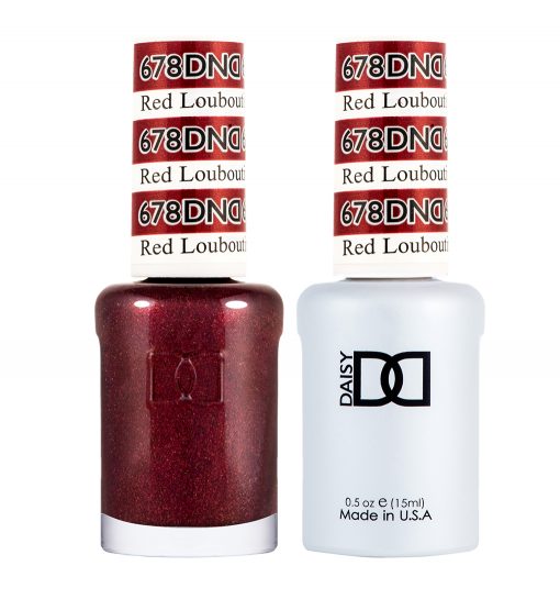 DND Gel & Lacquer #678 Red Louboutin – 0.5 fl oz UV/LED Soak Off