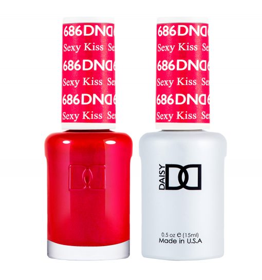 Gel y laca DND n.° 686 Sexy Kiss – 14 ml (0,5 fl oz) UV/LED Soak Off