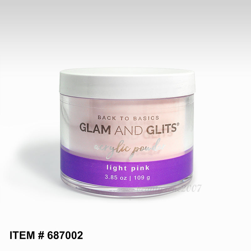 Glam & Glits - Polvo acrílico - Rosa claro 108 g