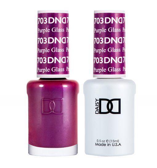 DND Gel & Lacquer #703 Purple Glass – 0.5 fl oz UV/LED Soak Off