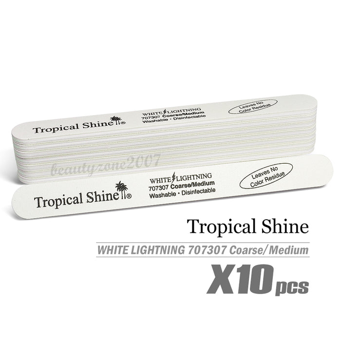 Tropical Shine - White Lightning Nail File 100/180 #707307 (10 Pc)