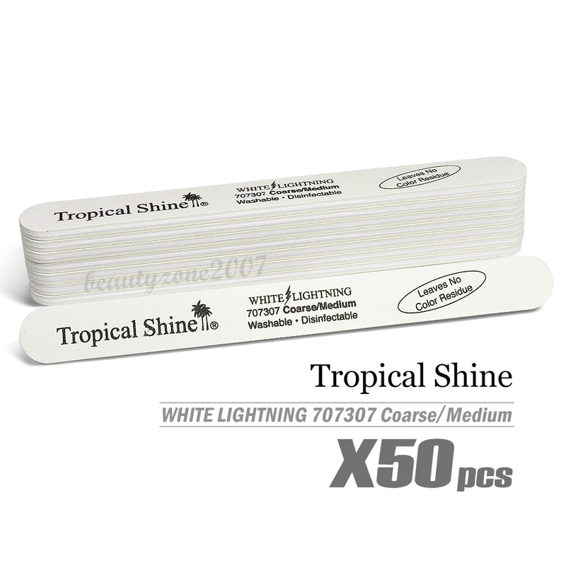 Tropical Shine - White Lightning Nail File 100/180 #707307 (50 Pc)