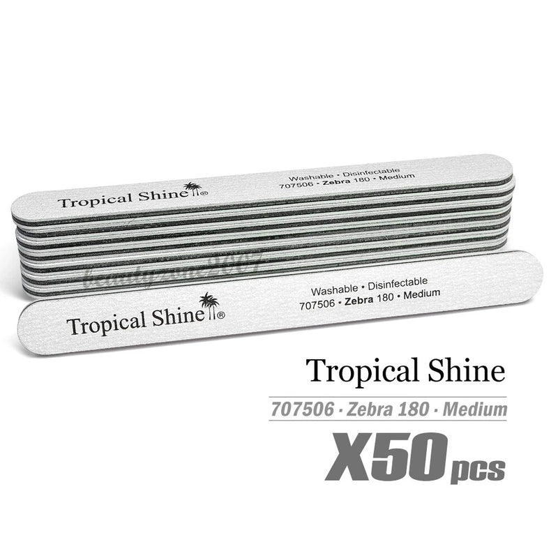Tropical Shine - Zebra Nail File - 180/180 - #707506 (50 pcs)