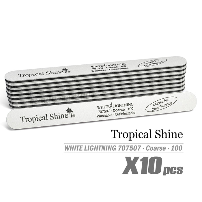 Tropical Shine - White Lightning Nail File 100/100 #707507 (10 Pc)