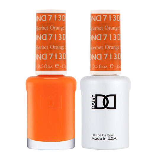 Gel y laca DND n.° 713 Sorbete de naranja – 14 ml (0,5 fl oz) UV/LED Soak Off