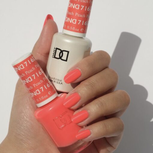 DND Gel & Lacquer #716 Peach – 0.5 fl oz UV/LED Soak Off