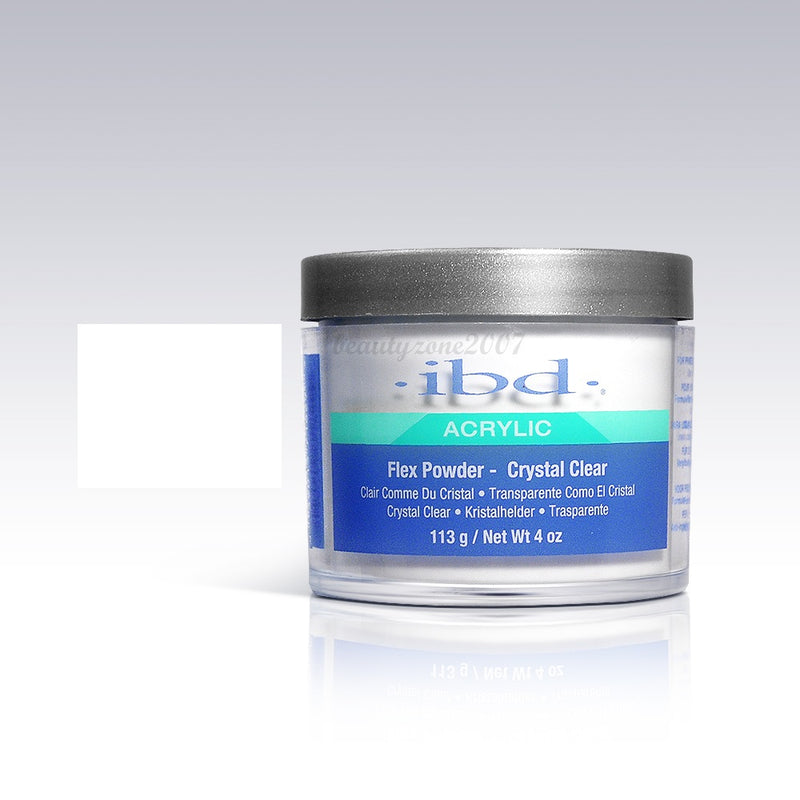 ibd - Flex Nail Acrylic Powder - Crystal Clear 4 oz