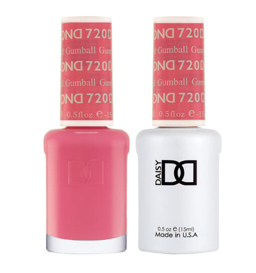 Gel y laca DND n.° 720 Gumball – 14 ml (0,5 fl oz) UV/LED Soak Off