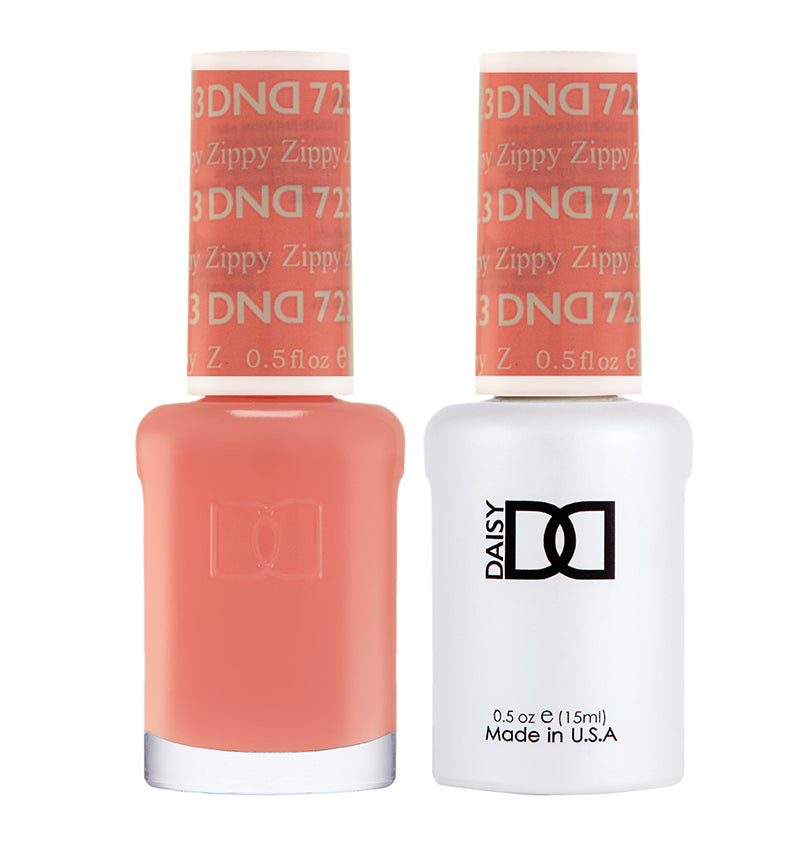 Gel y laca DND n.° 723 Zippy – 14 ml (0,5 fl oz) UV/LED para remojar