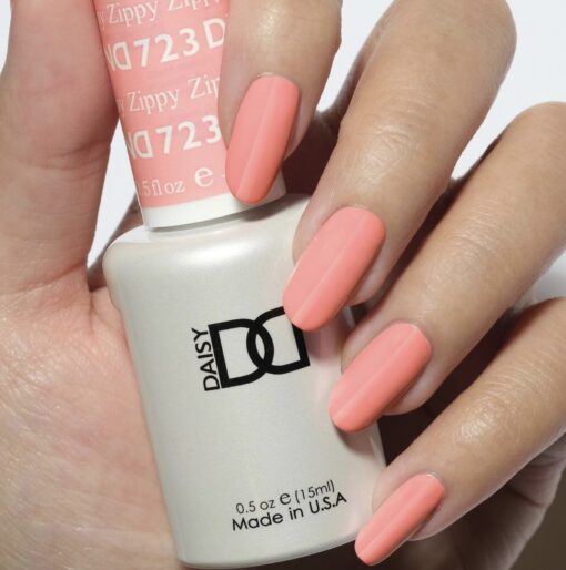 Gel y laca DND n.° 723 Zippy – 14 ml (0,5 fl oz) UV/LED para remojar