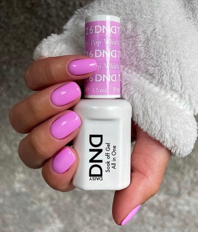 DND Gel & Lacquer #726 Whirly Pop – 0.5 fl oz UV/LED Soak Off
