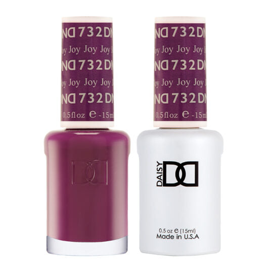 Gel y laca DND n.° 732 Joy – 14 ml (0,5 fl oz) UV/LED Soak Off