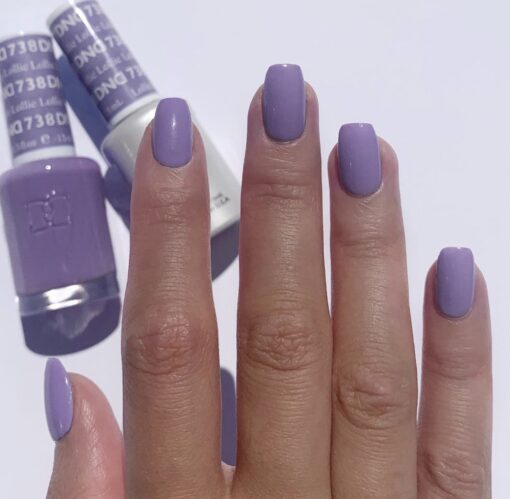 Gel y laca DND n.° 738 Lollie – 14 ml (0,5 fl oz) UV/LED para remojar