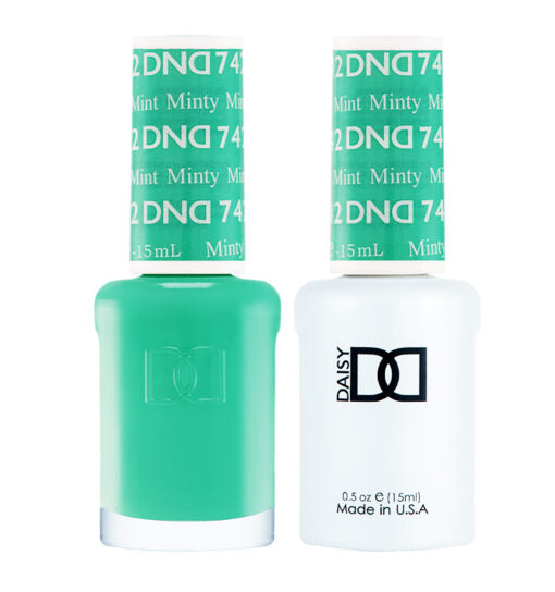 Gel y laca DND n.° 742 Menta – 14 ml (0,5 fl oz) UV/LED Removible