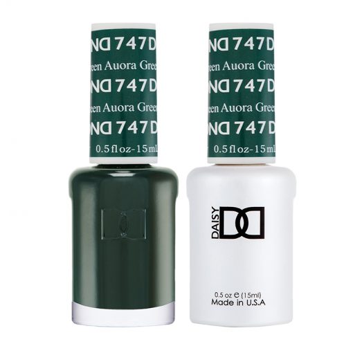 DND Gel & Lacquer #747 Aurora Green – 0.5 fl oz UV/LED Soak Off