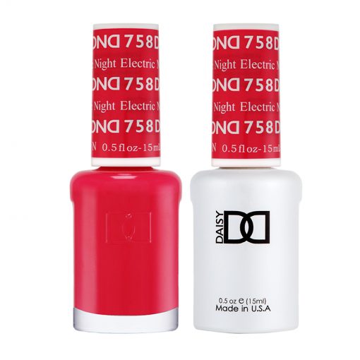 Gel y laca DND n.° 758 Electric Night – 14 ml (0,5 fl oz) UV/LED Soak Off