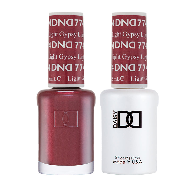 Gel y laca DND n.° 774 Gypsy Light – 14 ml (0,5 fl oz) UV/LED para remojar