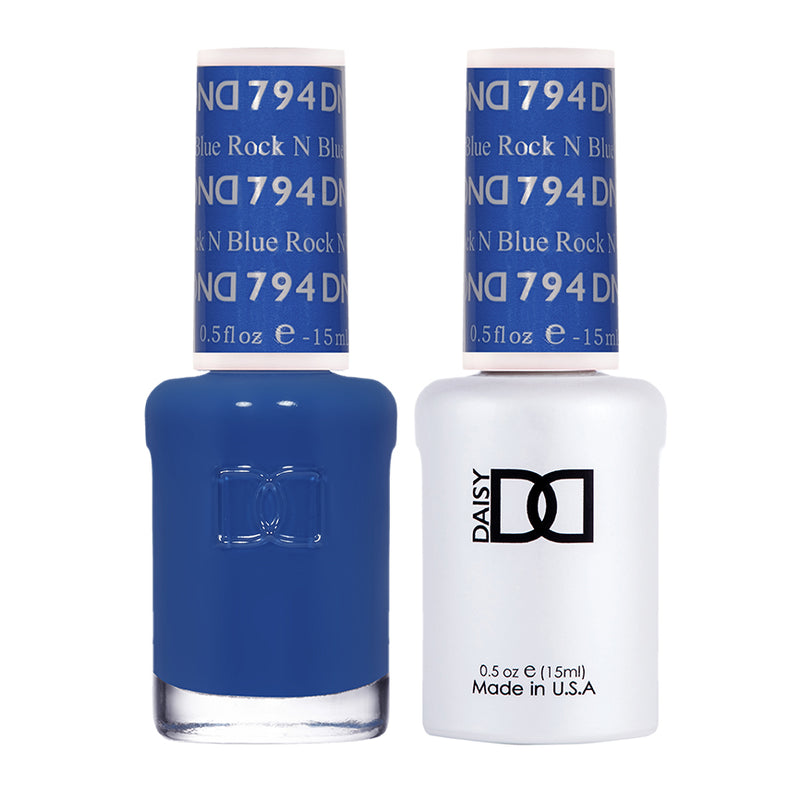 DND Gel & Lacquer #794 Rock n Blue – 0.5 fl oz UV/LED Soak Off