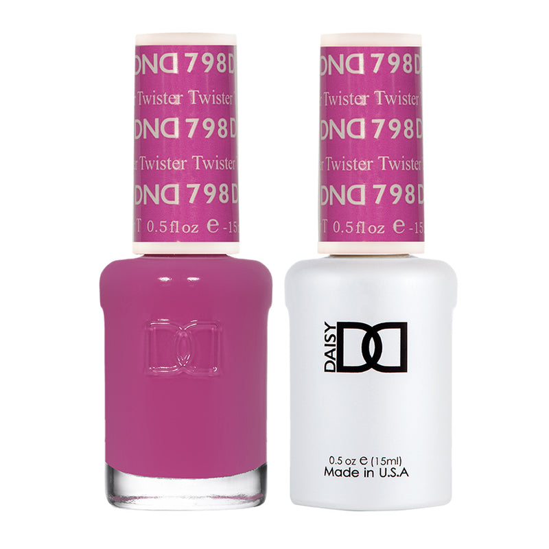 Gel y laca DND #798 Twister – 14 ml (0,5 fl oz) UV/LED para remojar