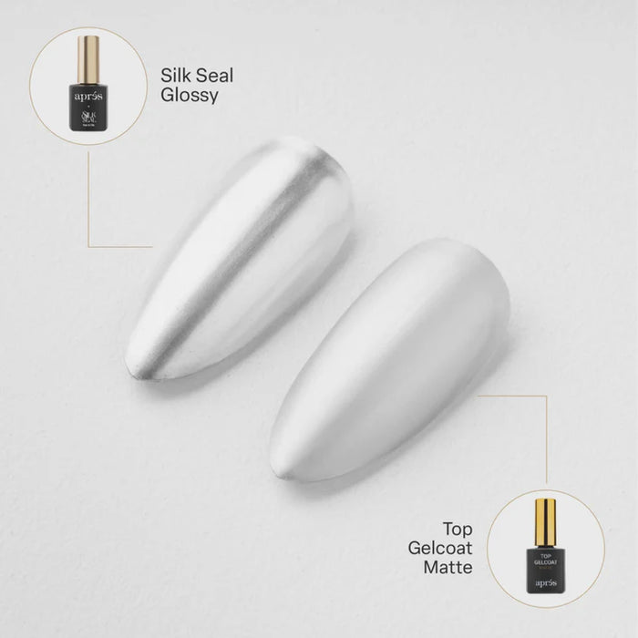 Apres - Silk Cover Metallic Gel Couleur - 801 Silver Screen