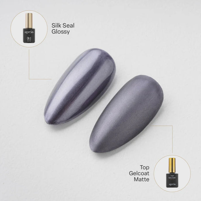 Apres - Silk Cover Metallic Gel Couleur - 802 Film Noir
