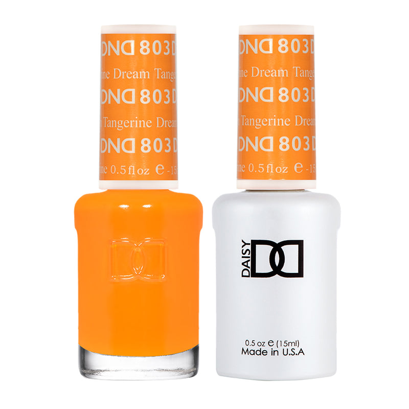 Gel y laca DND n.° 803 Tangerine Dream – 14 ml (0,5 fl oz) UV/LED Soak Off