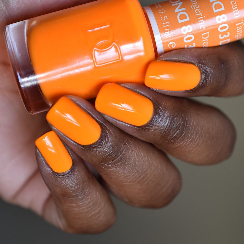 Gel y laca DND n.° 803 Tangerine Dream – 14 ml (0,5 fl oz) UV/LED Soak Off