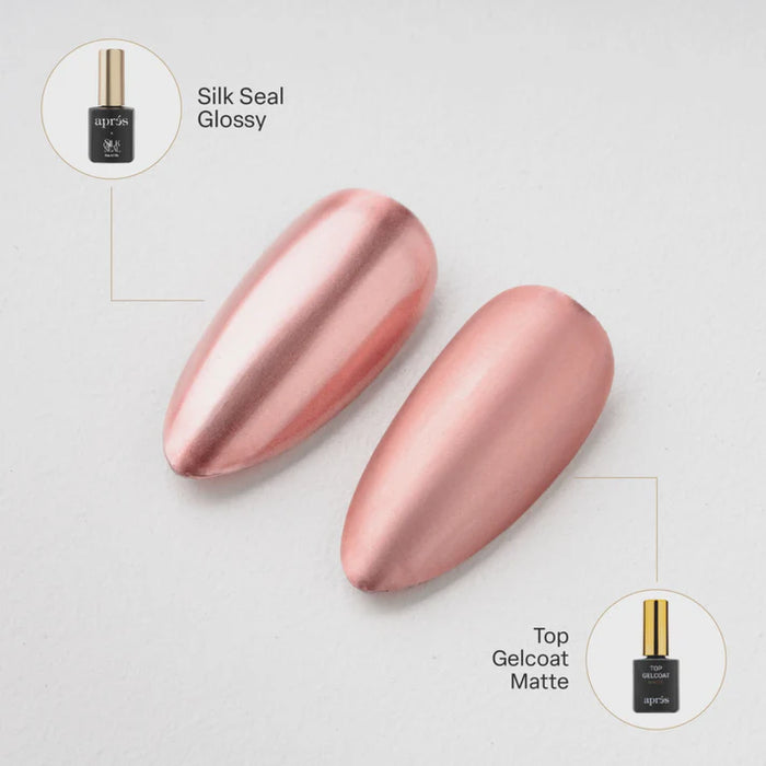 Apres - Silk Cover Metallic Gel Couleur - 803 Pink Lotus
