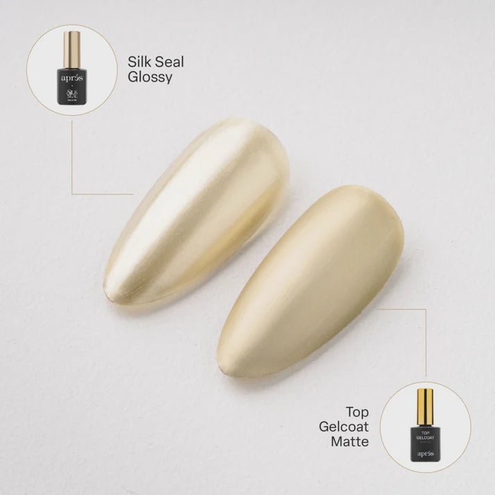 Apres - Silk Cover Metallic Gel Couleur - 808 His Pearl Cuffs 0.5 fl oz